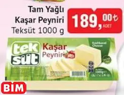 TEKSÜT TAM YAĞLI KAŞAR PEYNİRİ